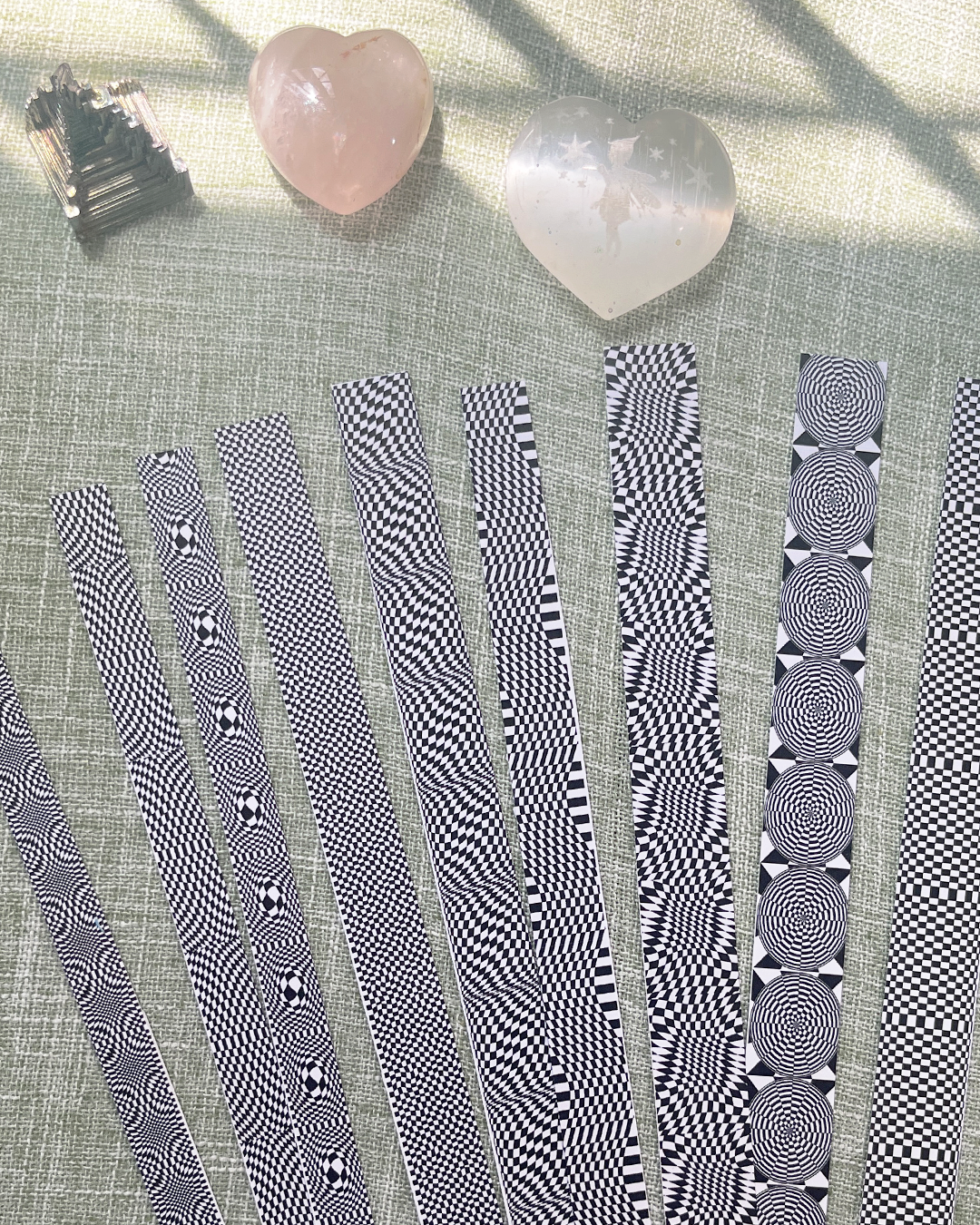 Checkerboard Vibes: Printable Washi Tape Set π