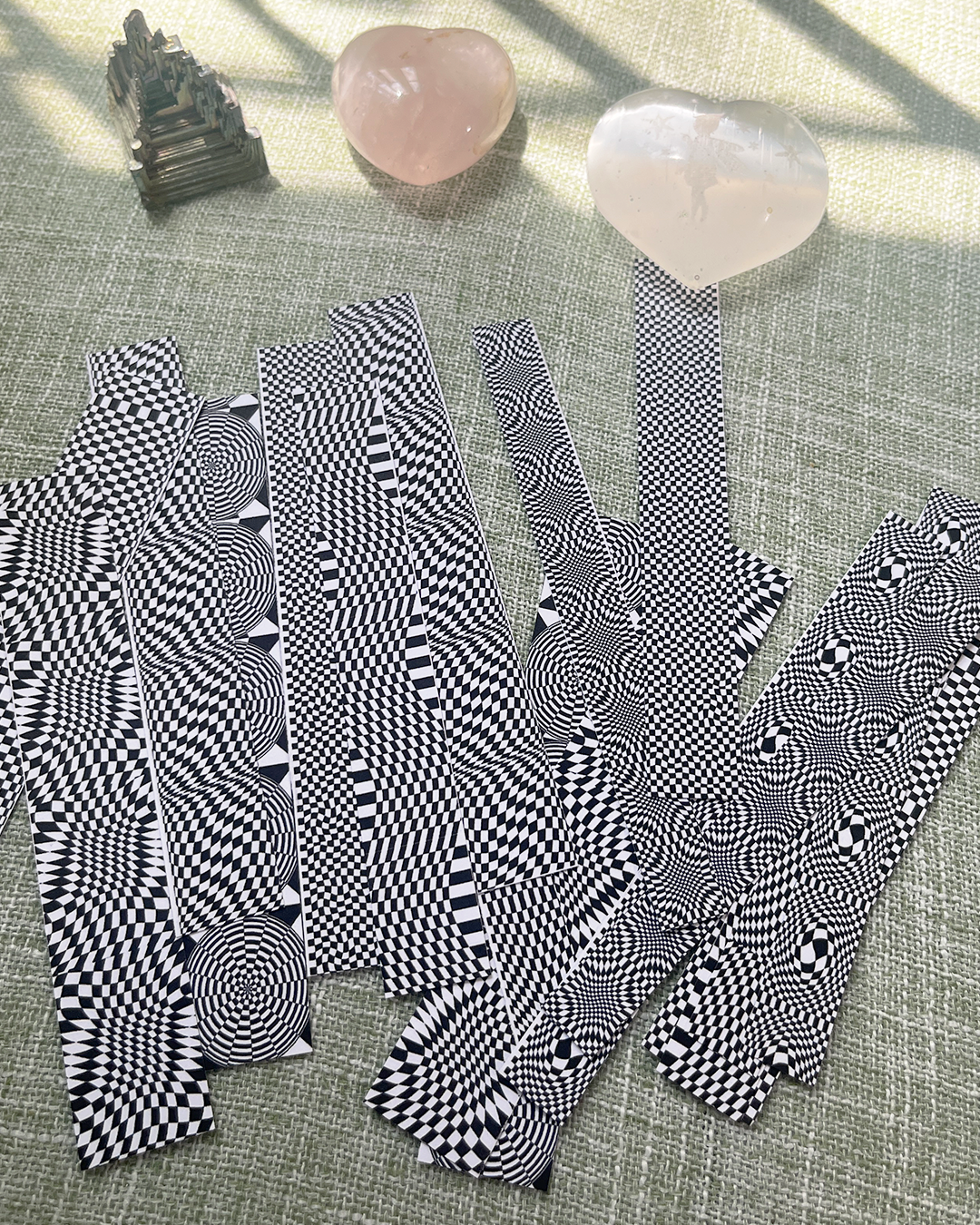 Checkerboard Vibes: Printable Washi Tape Set π