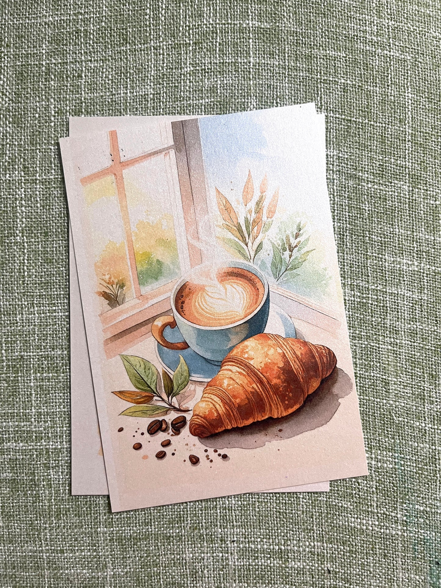 Morning Muse: Printable Coffee & Croissant Art Page 🥐