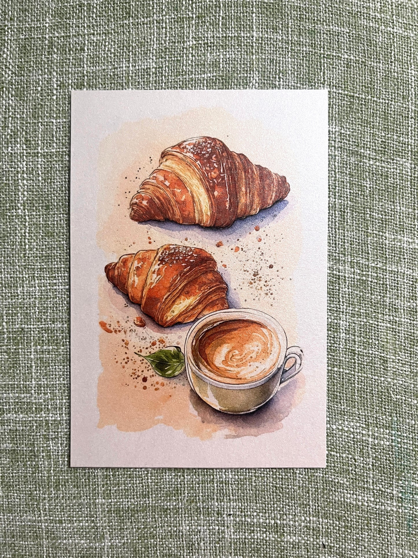 Morning Muse: Printable Coffee & Croissant Art Page 🥐