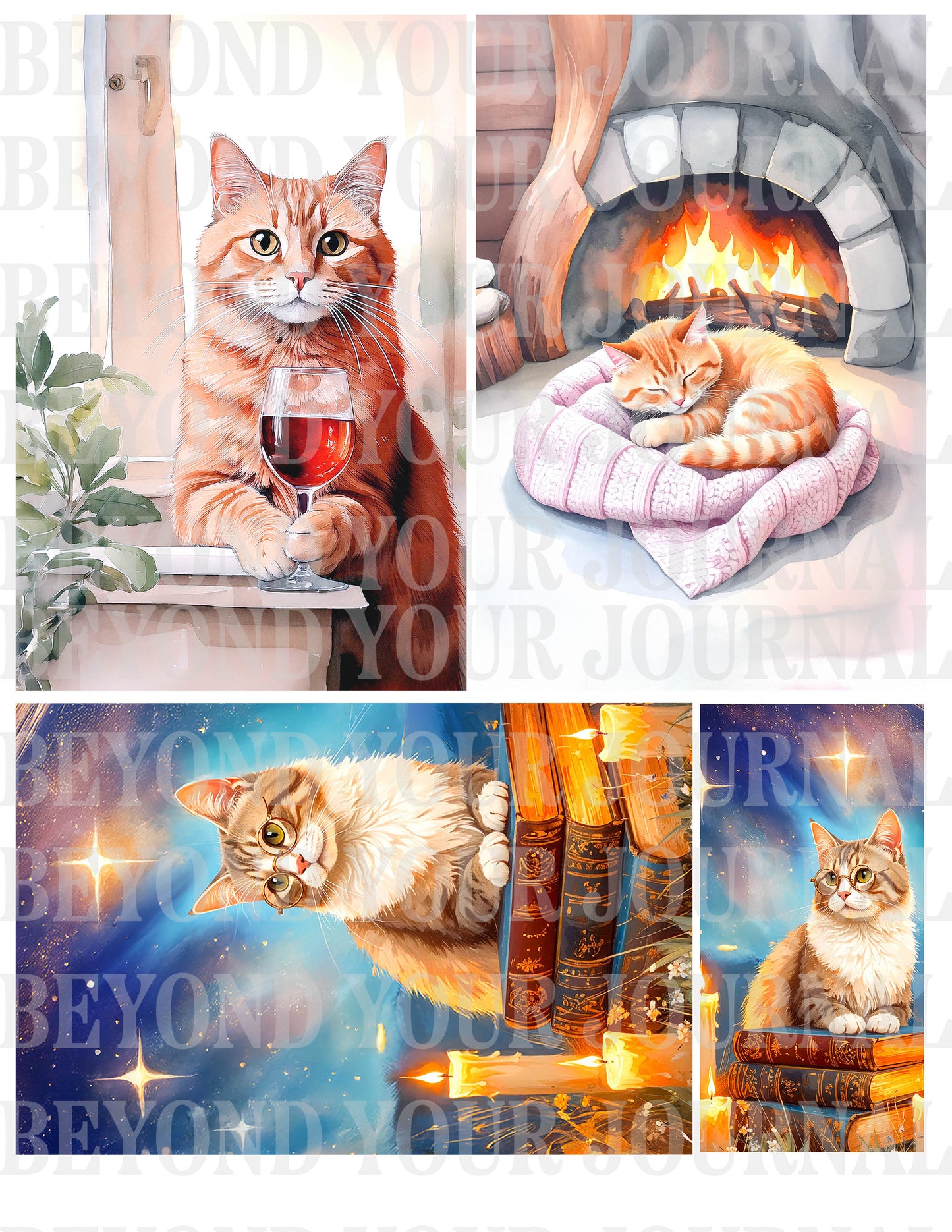 Purrfectly Cozy Printable Cat Postcards🐾