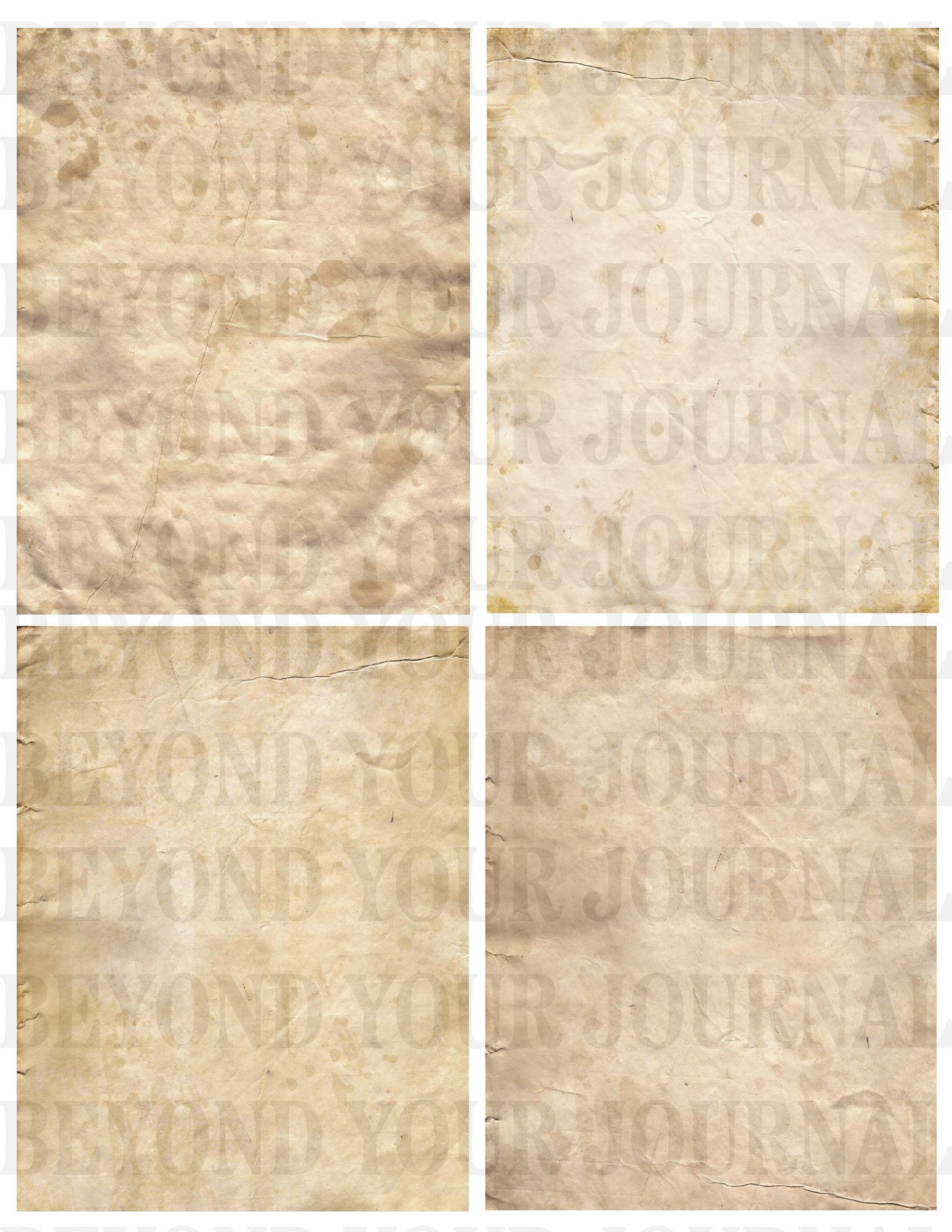 Vintage Brew: Coffee-Stained Printable Papers π