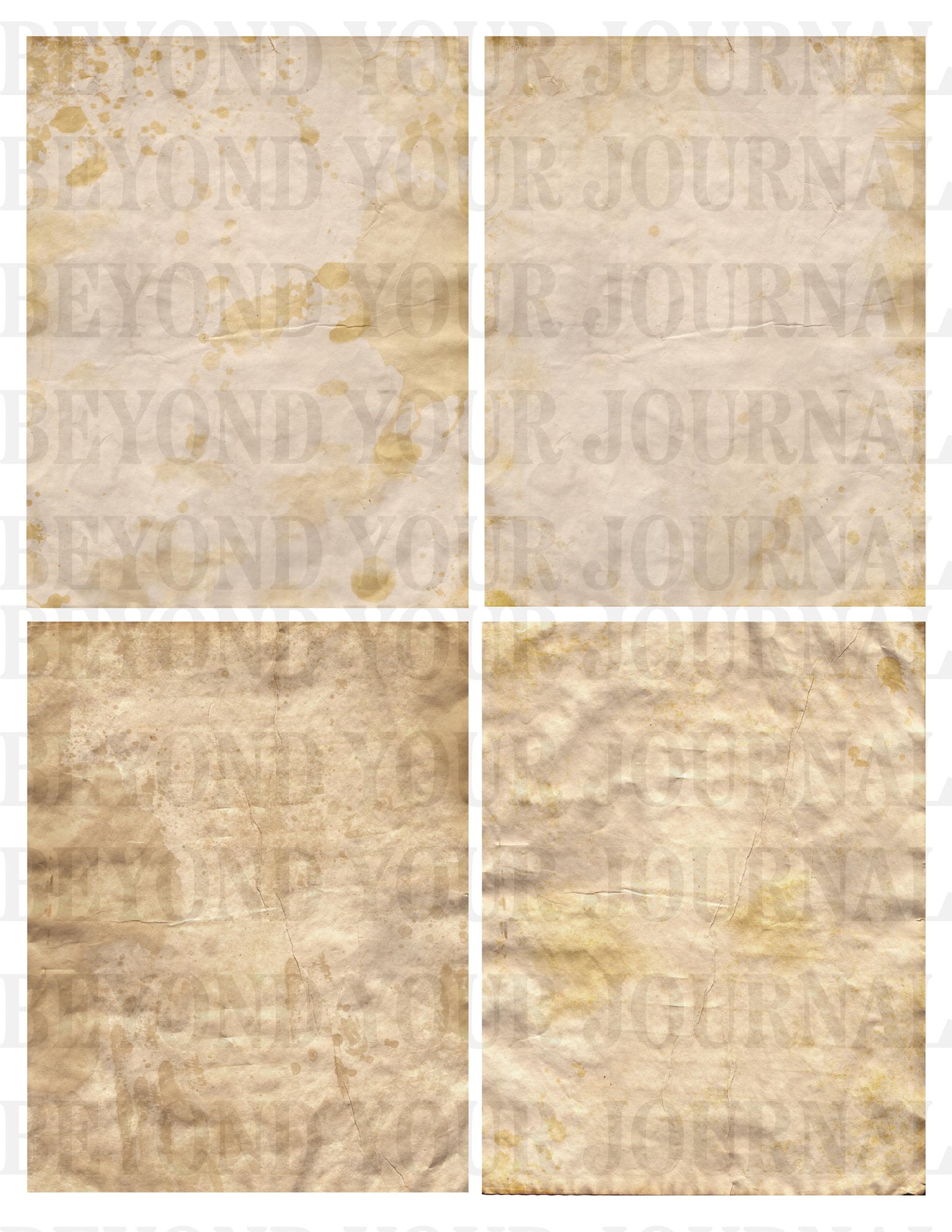 Vintage Brew: Coffee-Stained Printable Papers π