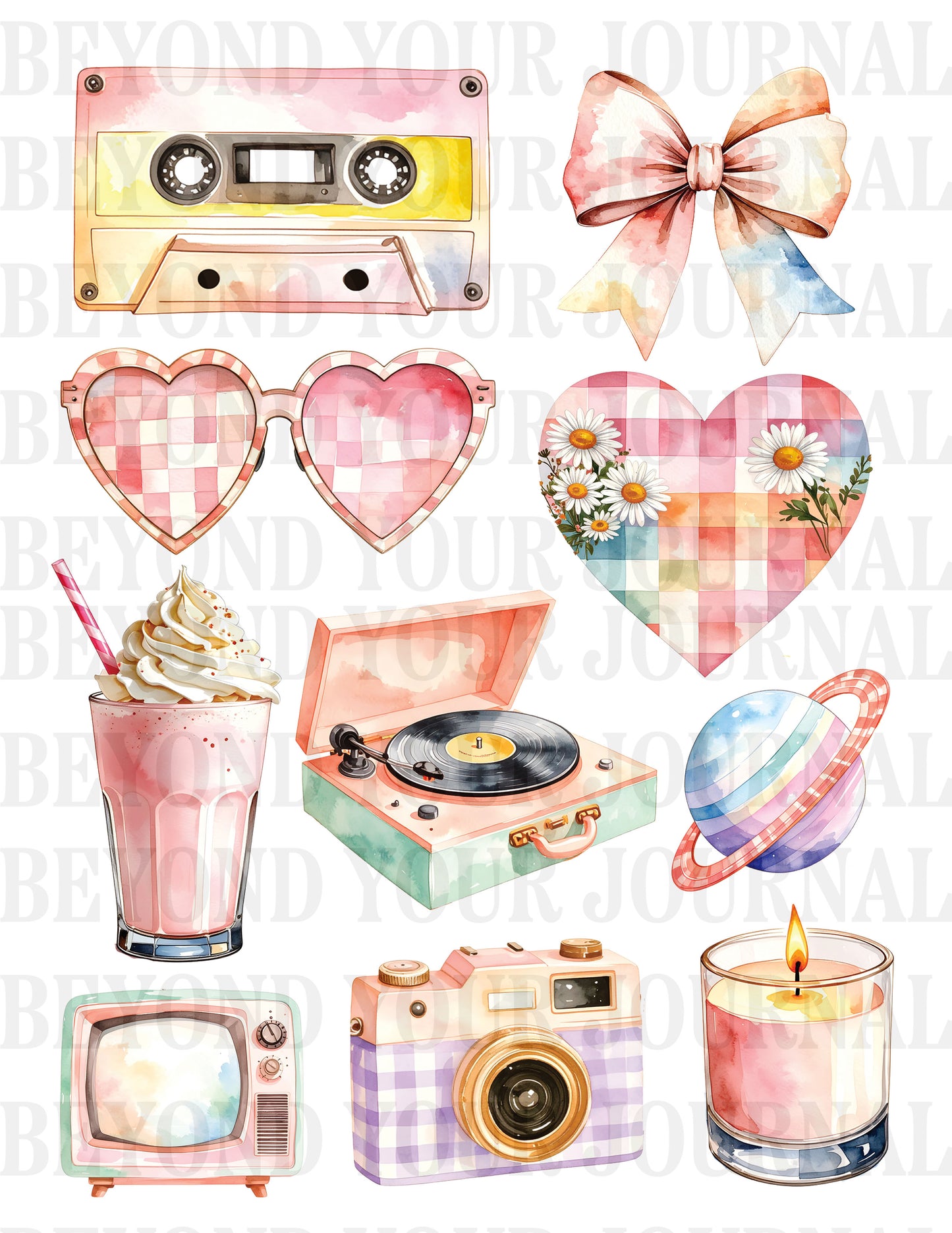 Pastel Reverie Stickers: Printable Sticker Sheet πΈ
