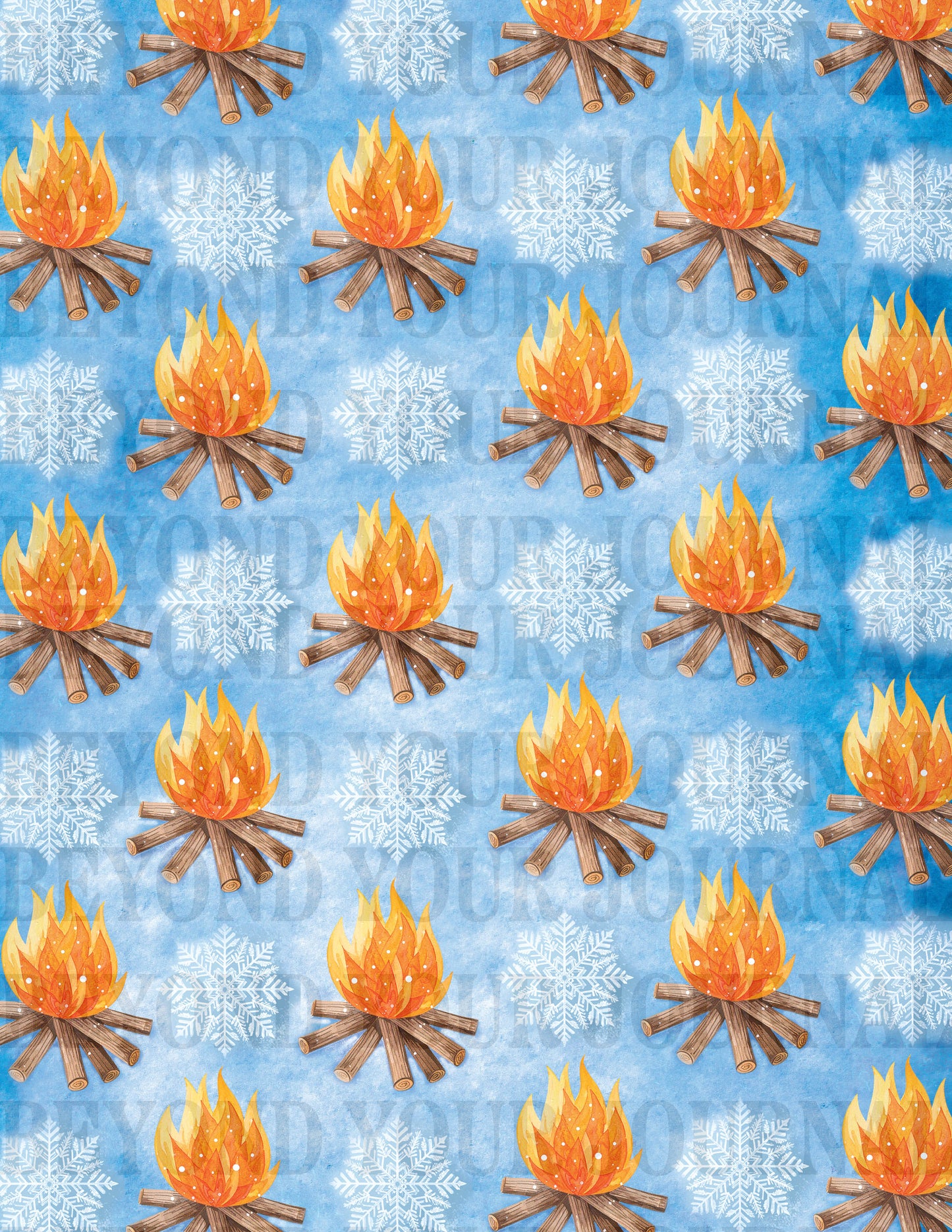 Frost & Flame: Cozy Winter Printable Paper ❄️