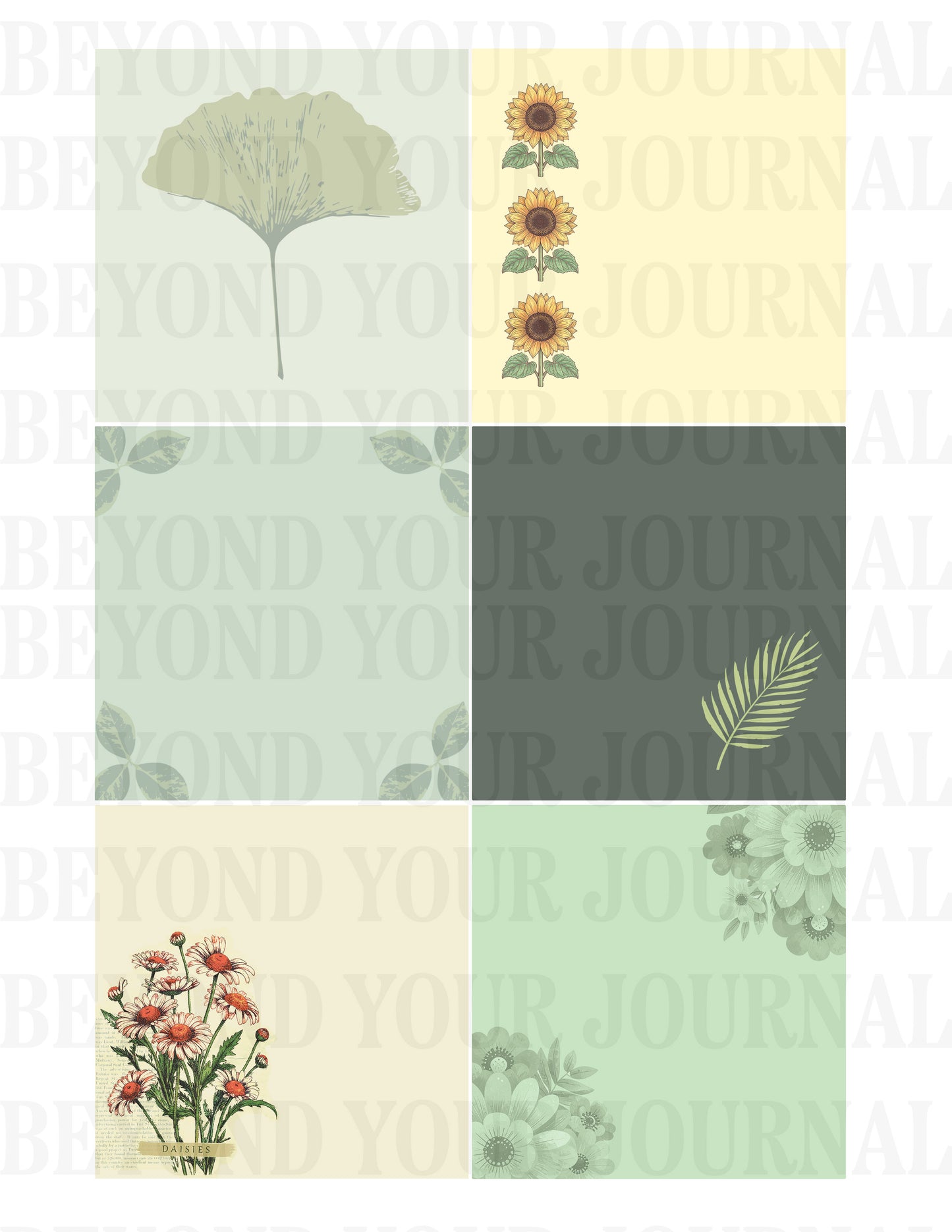 Greenhouse Notes: Printable Sticky Notes Set🌿