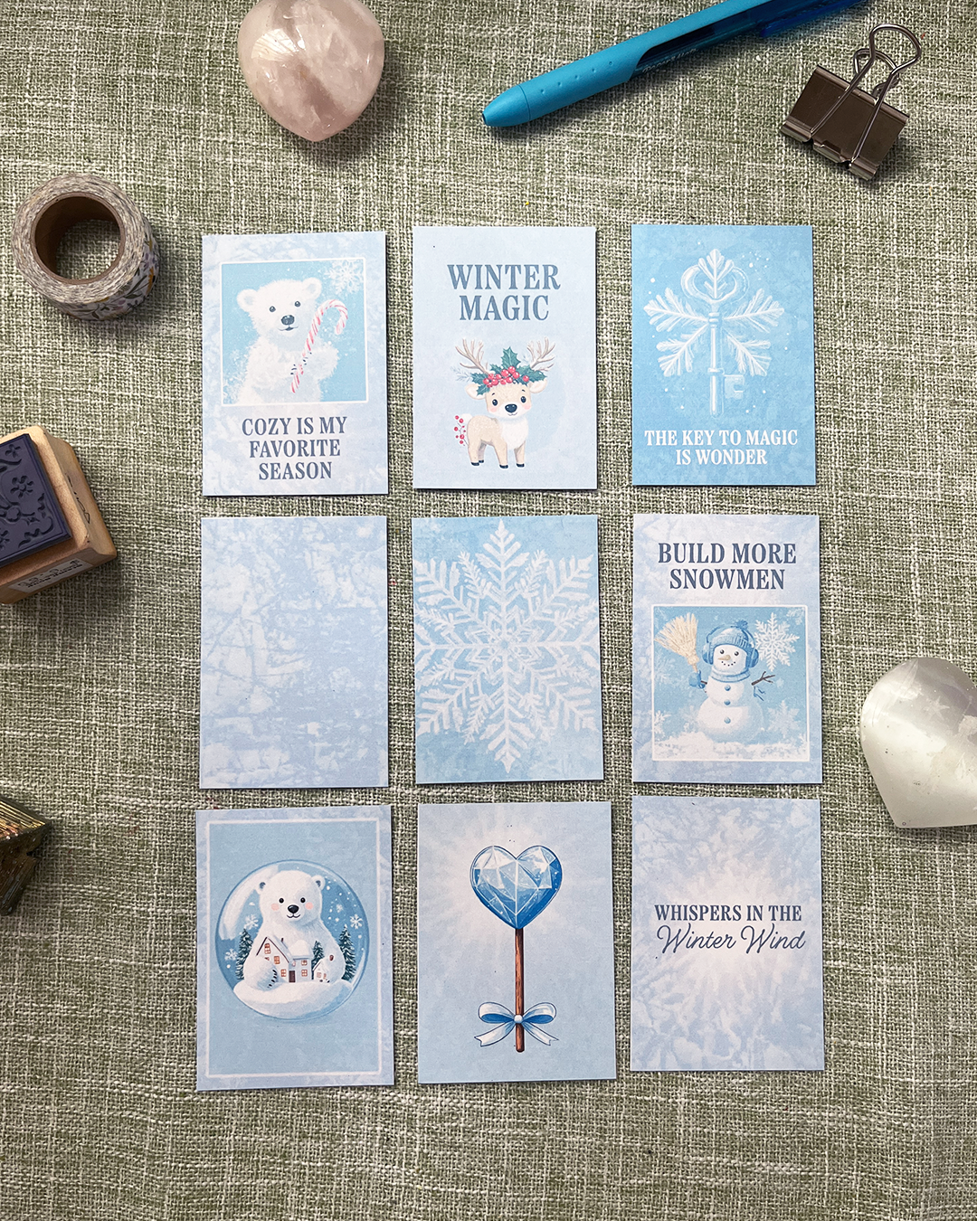 (Set) Enchanted Frost: Printable Ephemera Set ❄️
