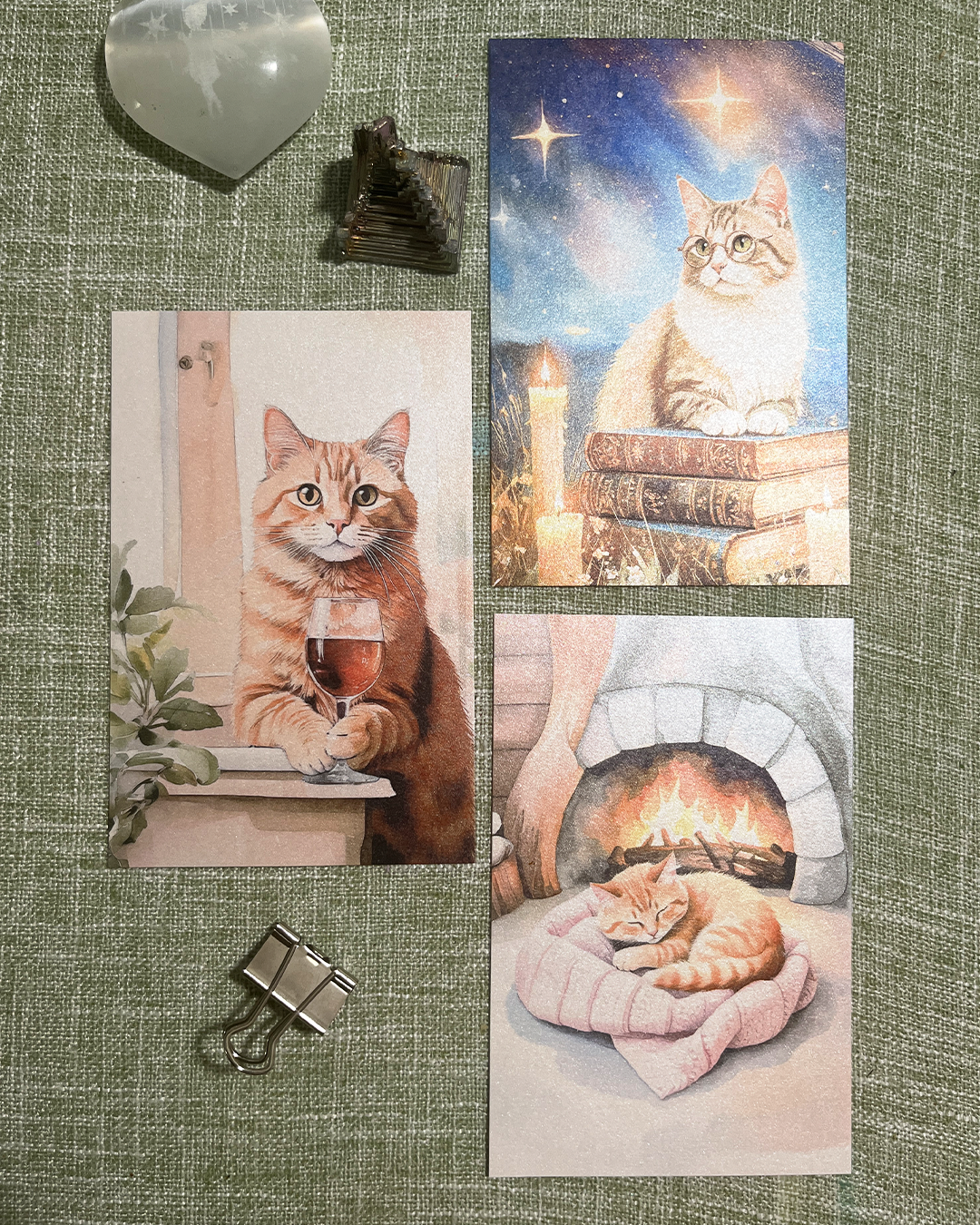 Purrfectly Cozy Printable Cat Postcards🐾