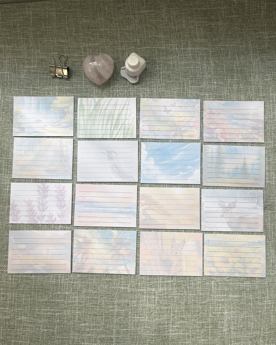 Nature’s Whispers: Printable Lined Journal Cards 🌿
