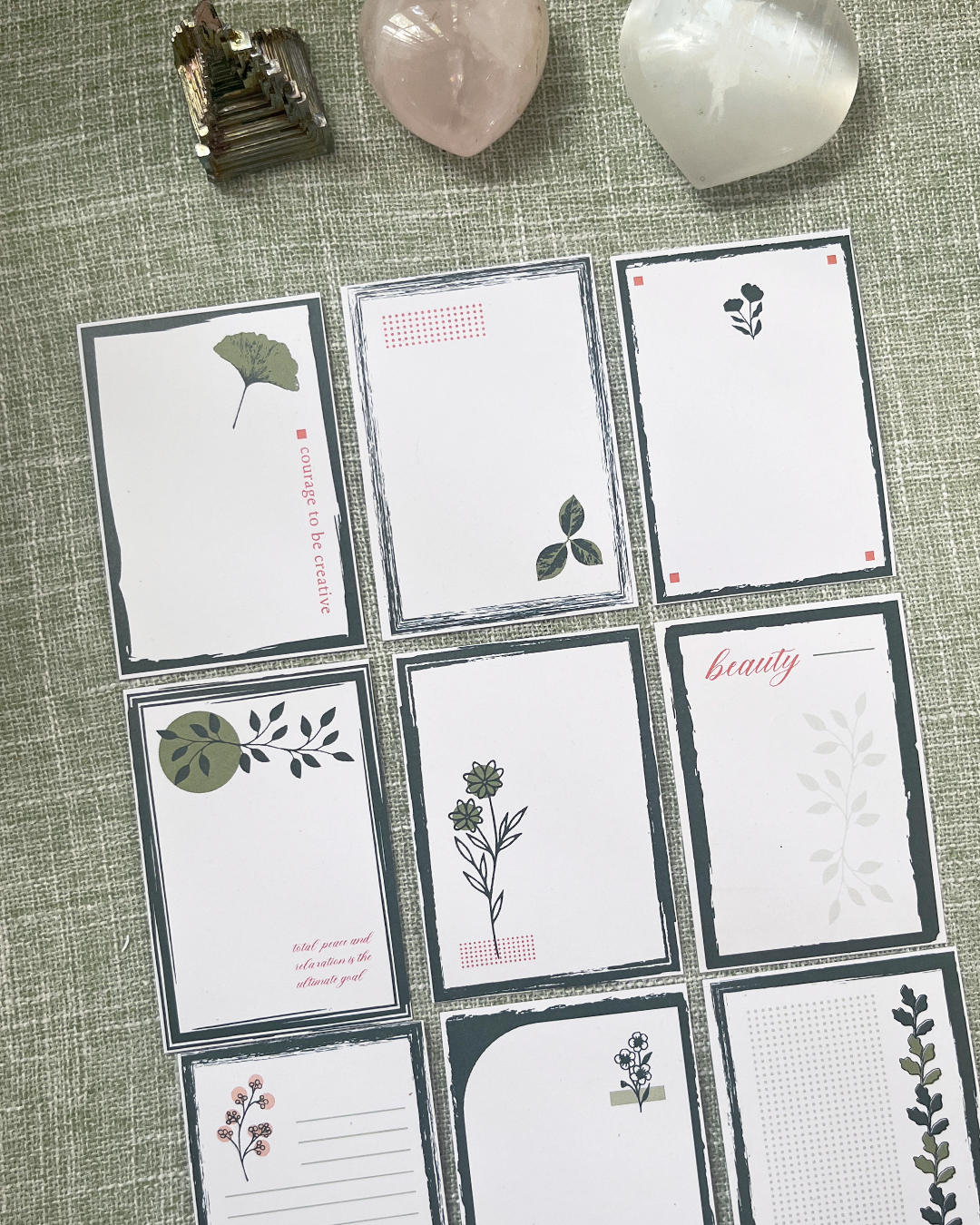 Botanical Moments: Printable Journaling Cards 🌸