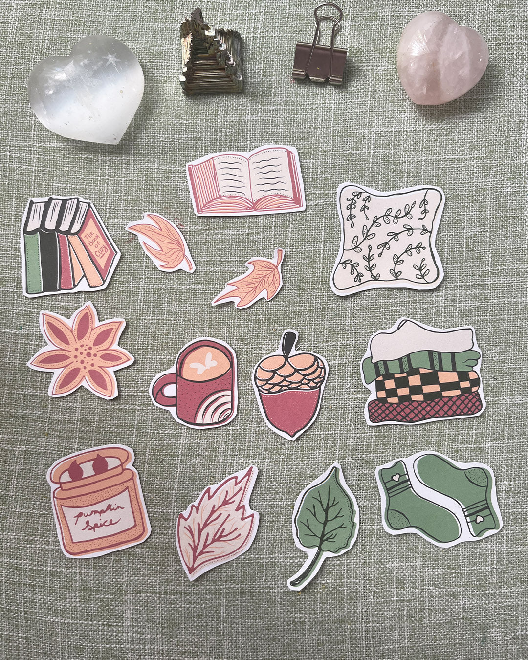 (Set) Autumn Whiskers Printable Journaling Ephemera
