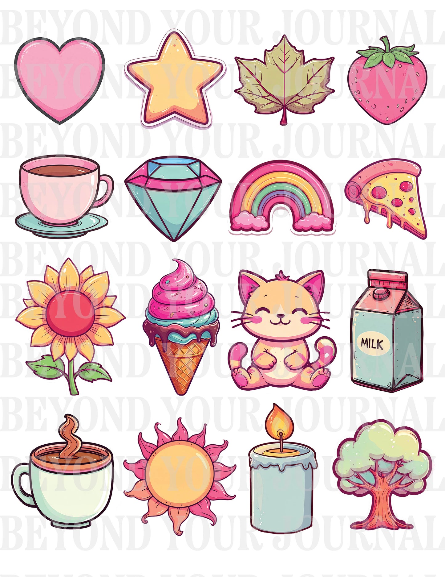 Everyday Magic: Printable Whimsical Sticker Set π