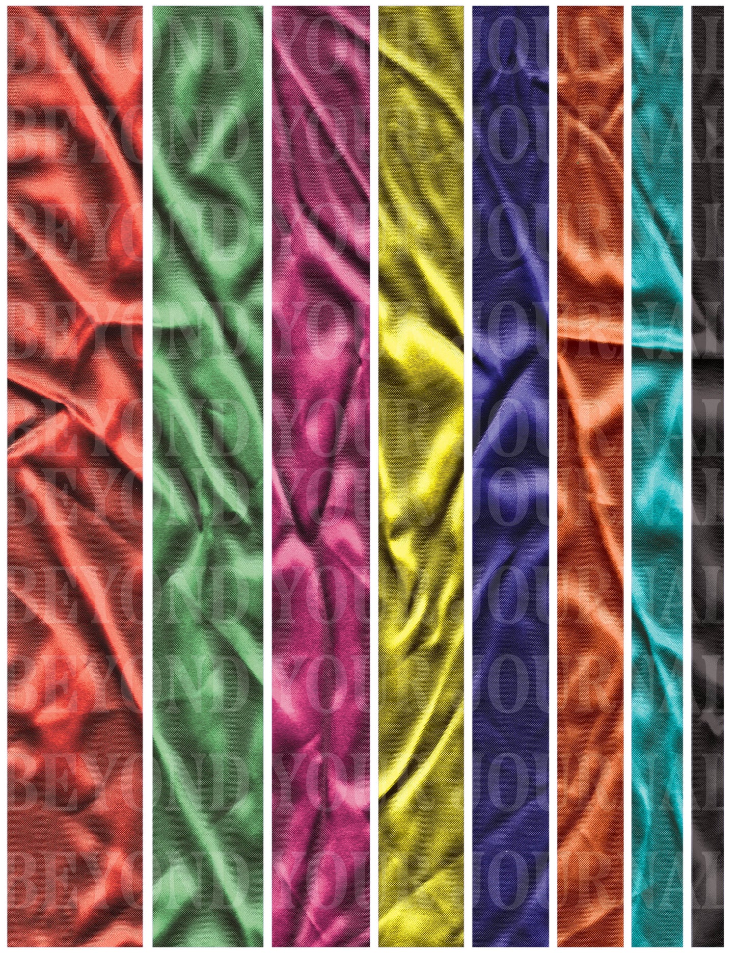 Shiny Satin: Printable Washi Tape Set π