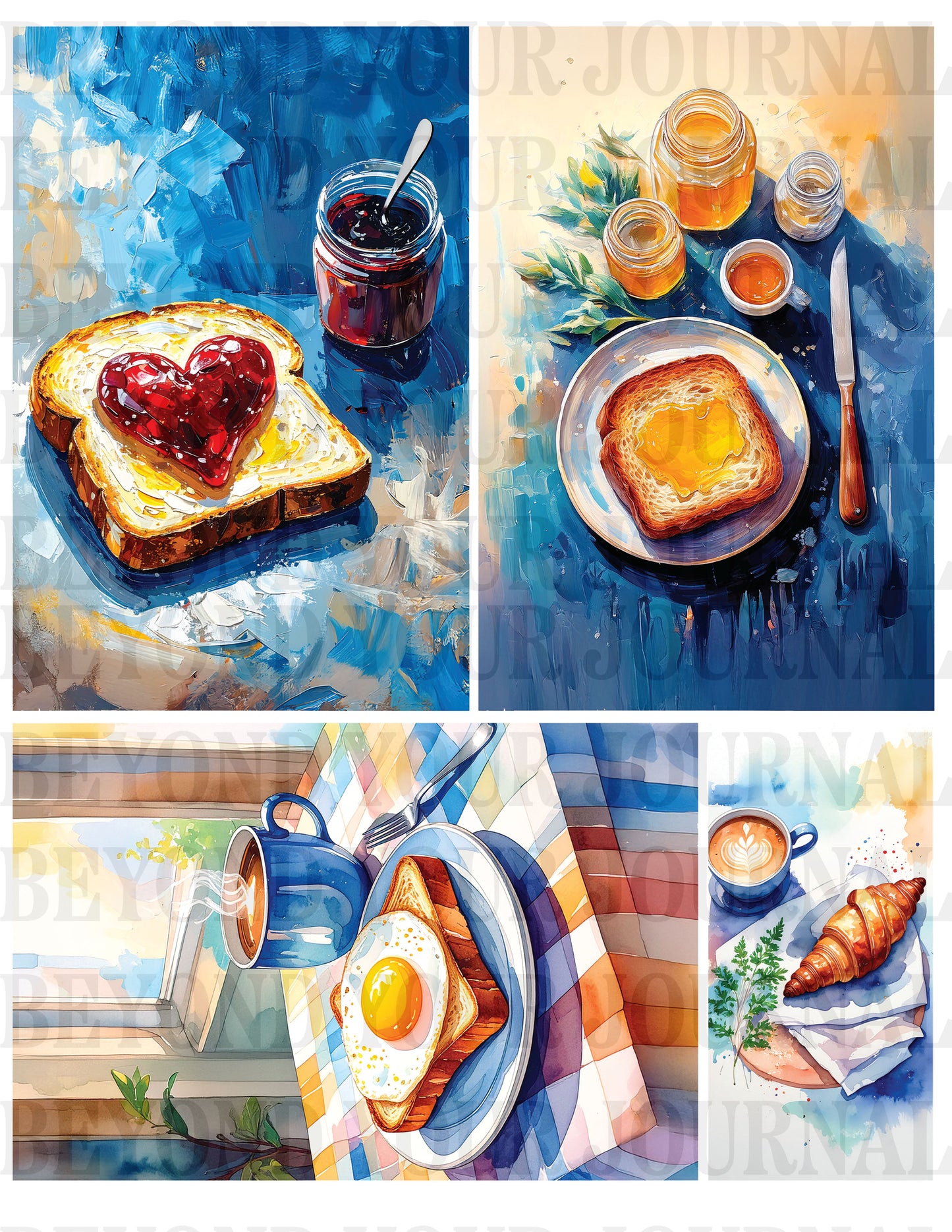 Breakfast Bliss: Printable Postcard Set ☕