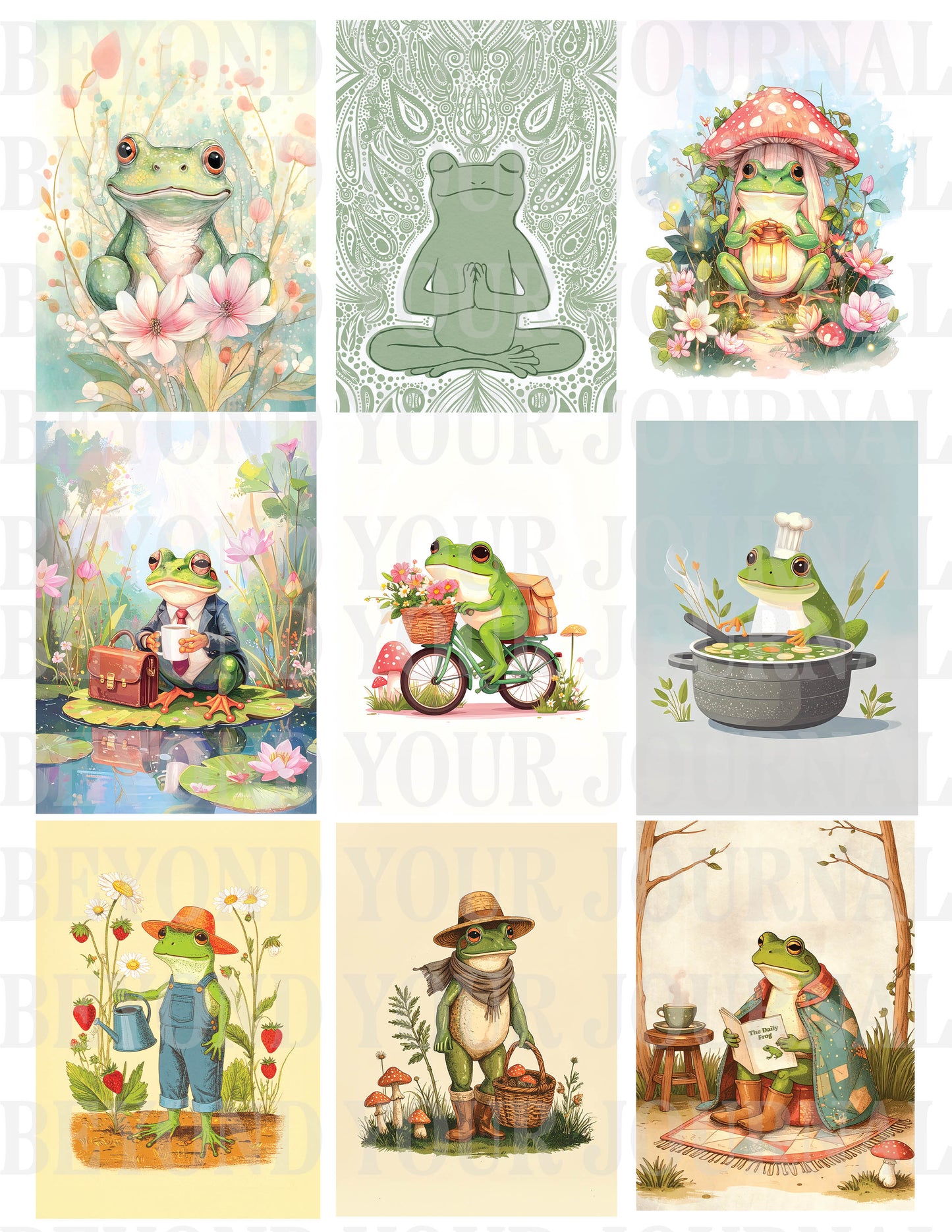 Froggy Friends: Printable Sticker Set 🐸