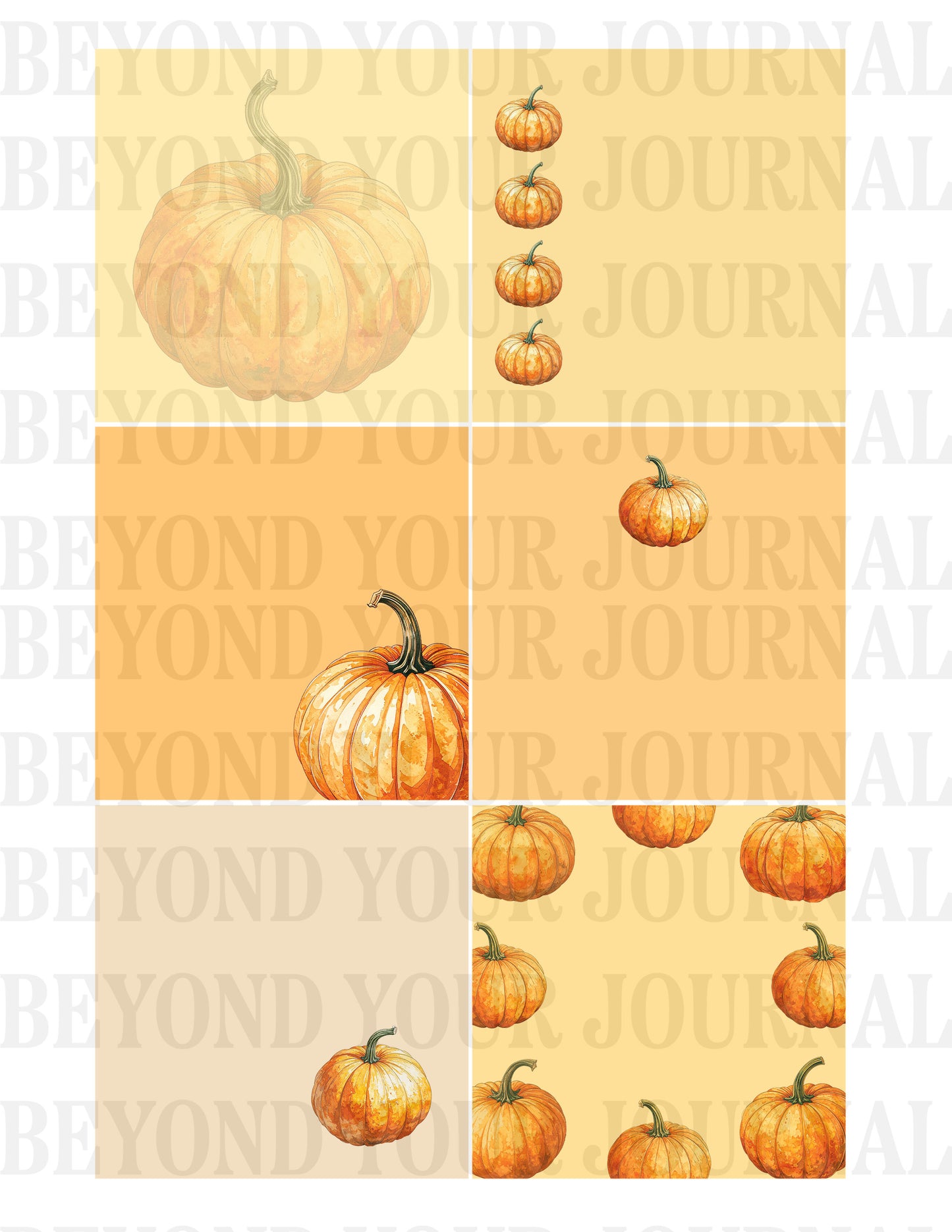 Pumpkin Notes: Printable Sticky Notes Set π