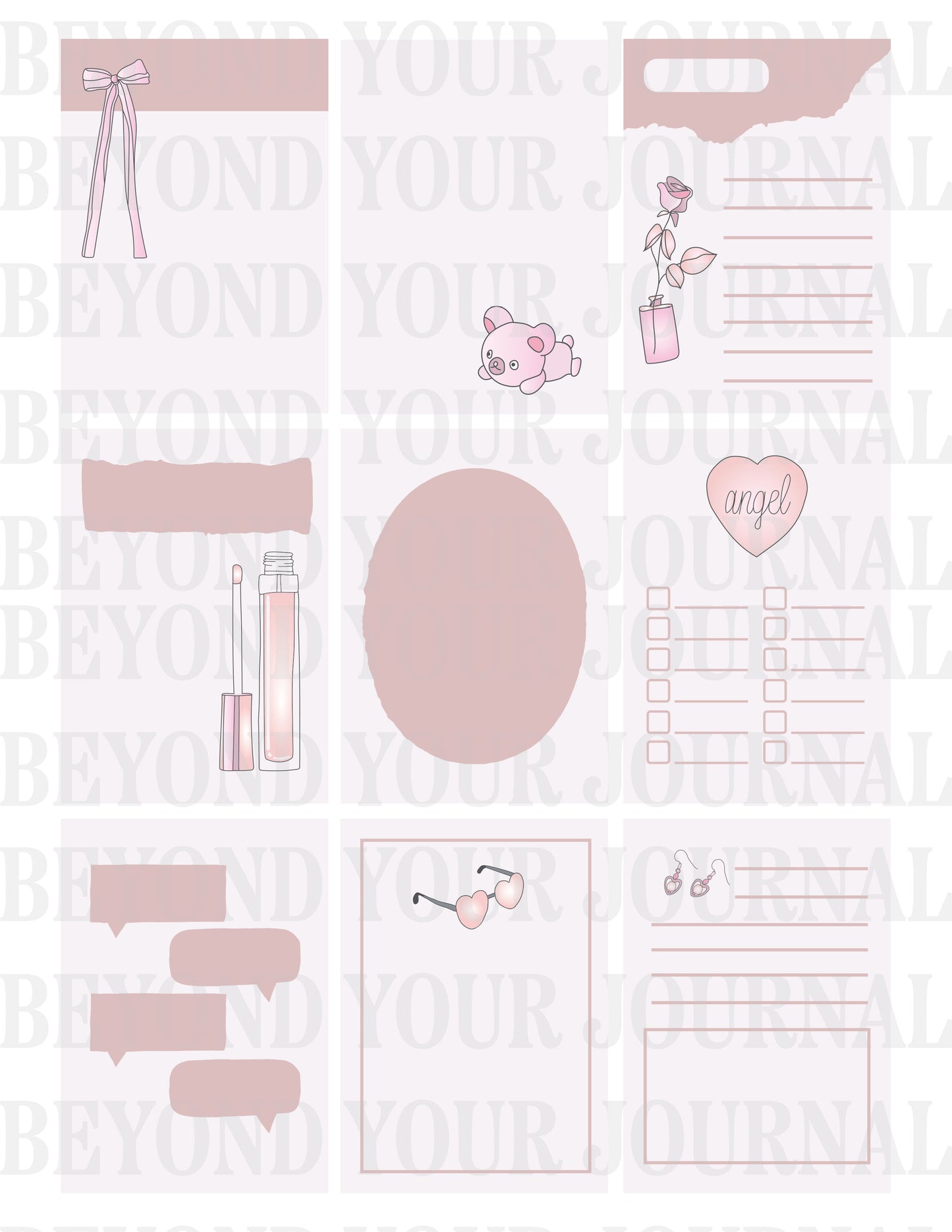 Soft Pink Dreams: Printable Journaling Cards ๐