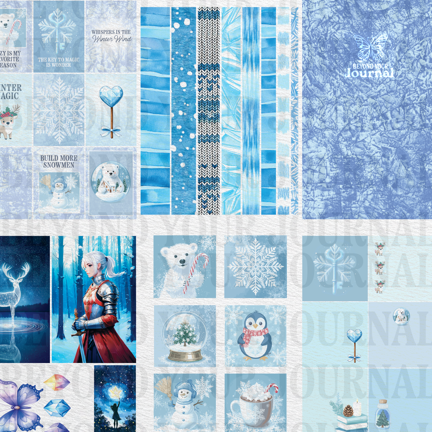 (Set) Enchanted Frost: Printable Ephemera Set ❄️