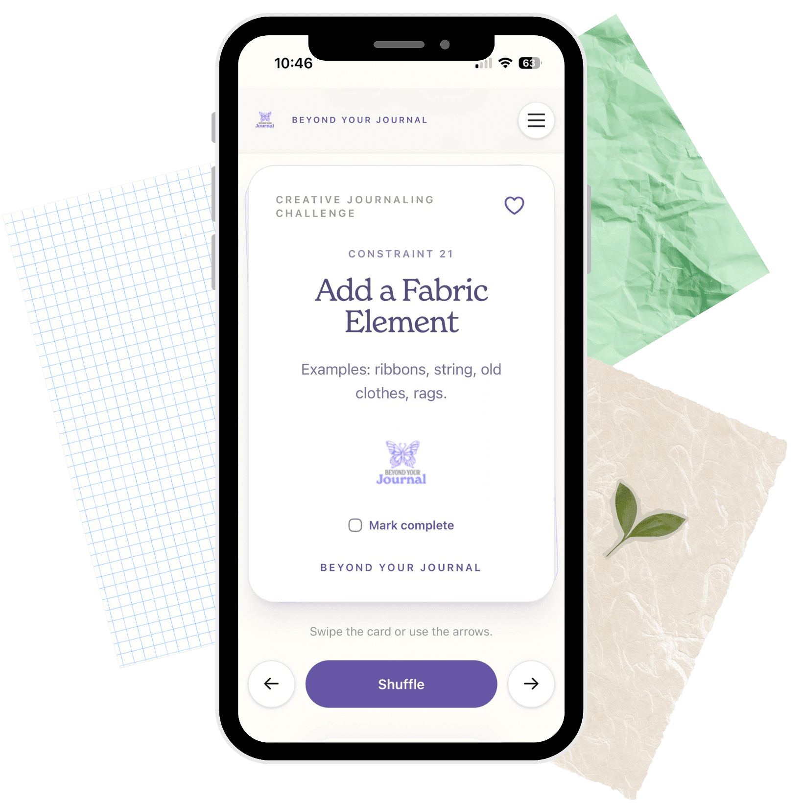 Creative Journaling Exercise Cards product mockup