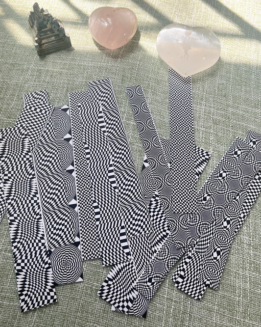 Checkerboard Vibes: Printable Washi Tape Set 🏁