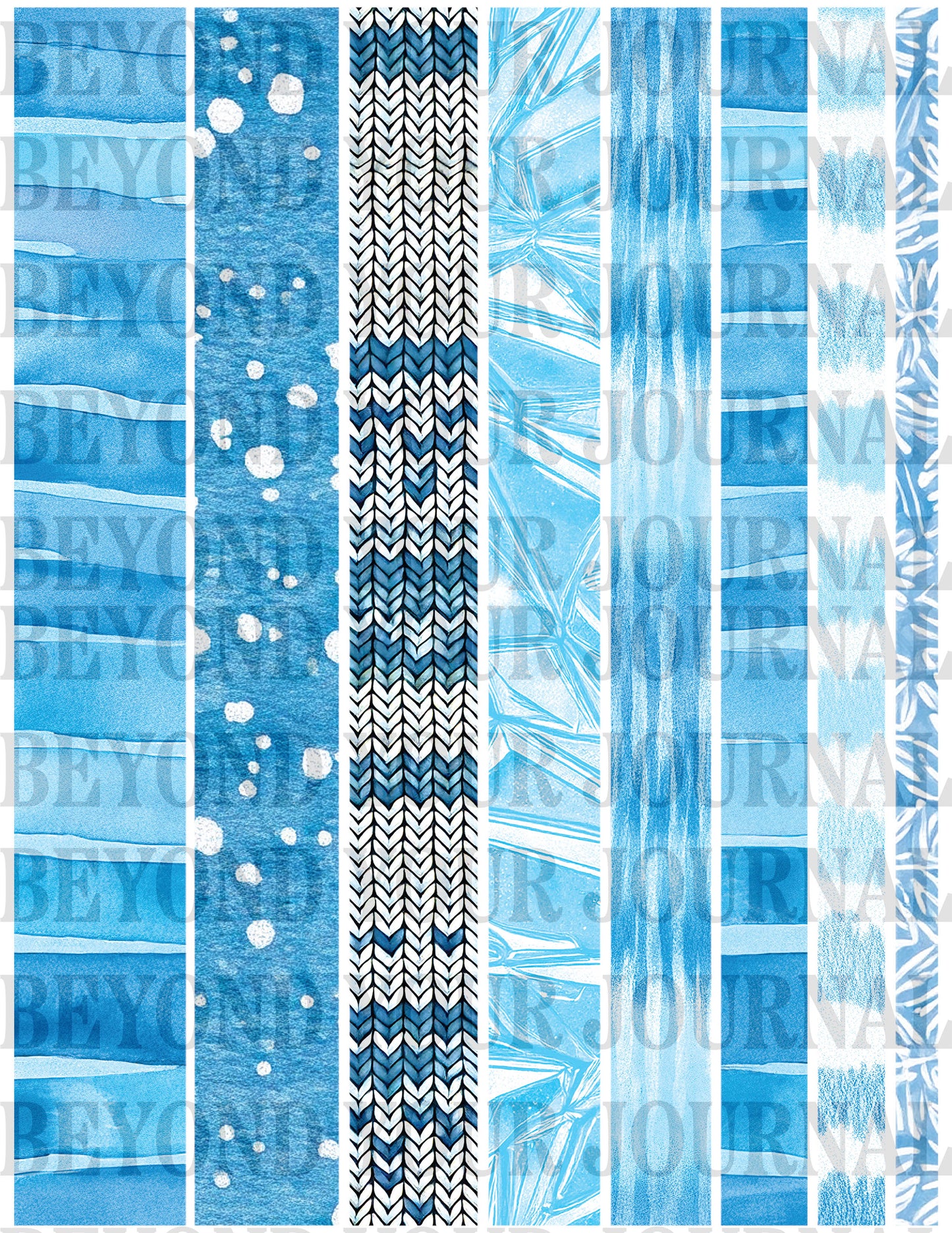 Crystal Chill: Printable Washi Tape Set 💎❄️