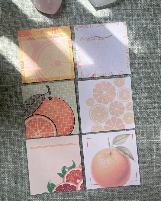 Citrus Notes: Printable Orange Notes 📝