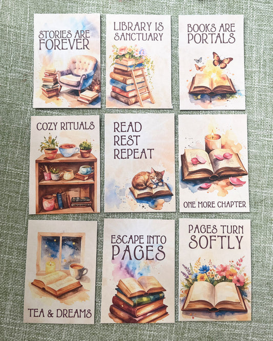 Bookish Bliss: Printable Journal Cards ☕