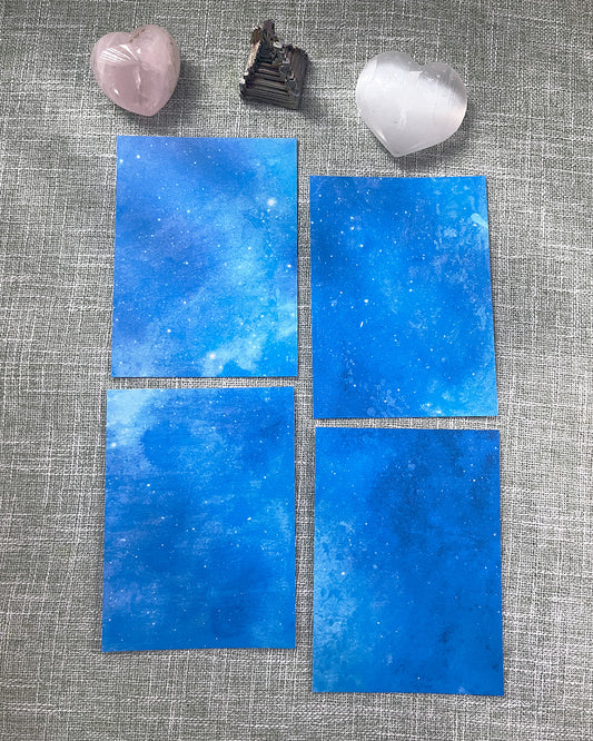 Blue Galaxy Printable Papers ✨