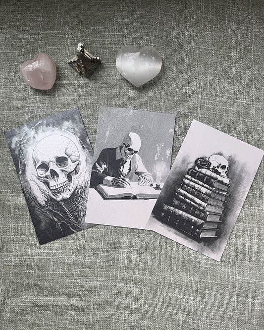Macabre Musings: Spooky Printable Art Set 🕯️