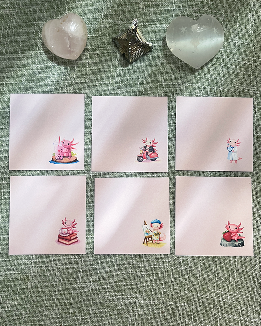 Axolotl Notes: Printable Notes Set 📝