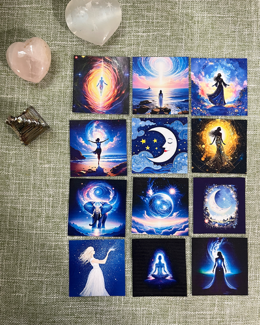 Cosmic Whispers: Printable Celestial Sticker Set ✨